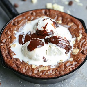 Death by Chocolate Skillet Brownie