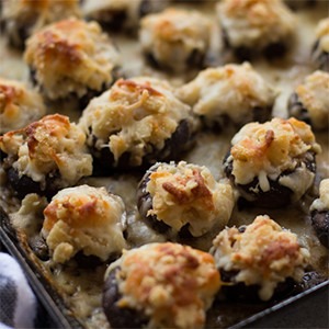 Garlic Parmesan Stuffed Mushrooms