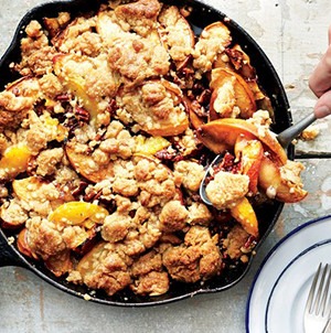 Iron-Skillet Peach Crisp